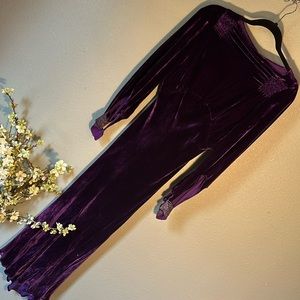 VINTAGE purple velvet dress